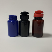 Capsules en plastique pour les animaux de compagnie, 100cc/150cc, personnalisable, vide, transparentes, bouteille pour les complément vitamines, avec emballage, 50 pièces