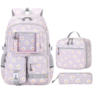 Sac à dos scolaire tendance pour garçons et filles de la 1ère à la 6ème année, design imperméable et grande capacité pour les écoles primaires et secondaires - Product Image 3