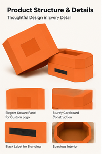 Caja de Regalo Ecológica de Cartón Rígido con Tapa Extraíble, Impresión de Etiquetas Personalizadas para Cosméticos, Electrónicos, Regalos Corporativos - Product Image 2