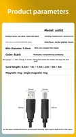 Kabel Koneksi Printer USB 2.0 10 Meter Kepala Persegi Tembaga Murni untuk Ponsel & Pemindai Model DY-U1874