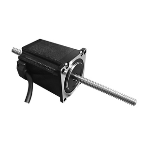 Motor Paso a Paso Samsr de Bajo <span class=keywords><strong>Precio</strong></span>, <span class=keywords><strong>Nema</strong></span> <span class=keywords><strong>17</strong></span> <span class=keywords><strong>Nema</strong></span> 23, Eje Pasante, Sin Tornillo de Guía Integrado, para Máquina de Grabado CNC, Motor de Tornillo Lineal - Product Image 4