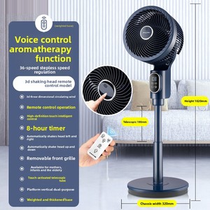 <span class=keywords><strong>Ventilador</strong></span> eléctrico 3D controlado por voz que sacude la cabeza, <span class=keywords><strong>ventilador</strong></span> <span class=keywords><strong>de</strong></span> piso potente y <span class=keywords><strong>silencioso</strong></span> <span class=keywords><strong>de</strong></span> CC para el hogar, con función <span class=keywords><strong>de</strong></span> refrigeración <span class=keywords><strong>de</strong></span> aromaterapia - Product Image 3