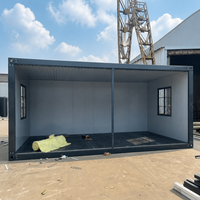 Maisons conteneurs modulaires préfabriquées de luxe, style moderne, démontables, portables, 10 pieds, 20 pieds, 40 pieds, en kit plat