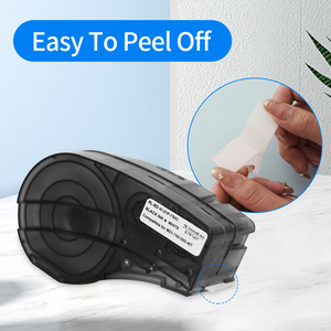 Ruban d'étiquettes en vinyle noir sur rouge pour équipement de laboratoire compatible avec M21-250-595 <span class=keywords><strong>Brady</strong></span> BMP21-PLUS BMP21-LAB étiqueteuse - Product Image 2