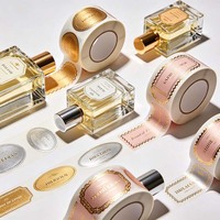 Étiquettes adhésives personnalisées pour parfums et cosmétiques, impression de logo de marque privée, emballage sur mesure, rouleaux d'autocollants professionnels
