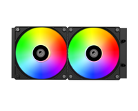 ZeroMaster 240mm AIO ARGB Liquid Cooler dengan Kipas Gaming RGB PWM & Radiator untuk PC & Casing Komputer, Pendingin Air