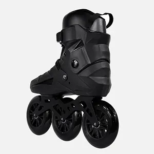 Roller skate inline com 3 rodas, sapato grande com novo design, 125mm, para adultos