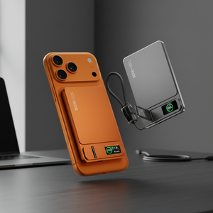 <span class=keywords><strong>Cargador</strong></span> Inalámbrico Magnético Portátil, Delgado y Rápido, con Pantalla TFT, Logotipo OEM Aspor A383, Batería de 5000 mAh, 20W - Product Image 1