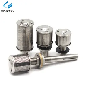 Filtre à eau en acier inoxydable SS304 /SS316, filtre à eau à fil en forme de coin, <span class=keywords><strong>buse</strong></span> de filtre à eau, traitement de l'eau - Product Image 1