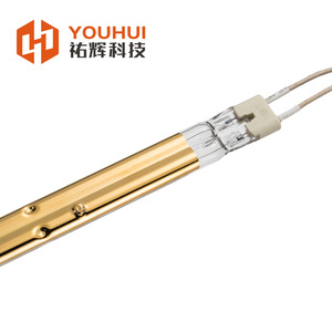 Youhui Type C TC01 Octagonal Wire Semi Gold Plated Infrared <b>Heating</b> <b>Tube</b> For Industrial Paint Drying - Product Image 2