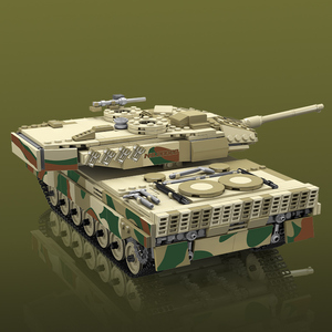 Mould <span class=keywords><strong>King</strong></span> 20020S Jouets militaires motorisés Application technique Télécommande Bataille Assemblage Modèle Set No.Leopard3 Tank Building Block - Product Image 3