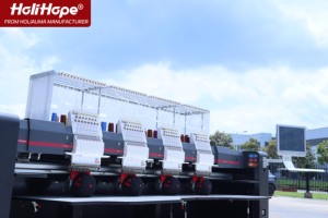 Vente directe d'usine, fabriqué en Chine, marque originale Holihope, machine à broder automatique à 4 têtes et 15 aiguilles, meilleure que Brother - Product Image 2