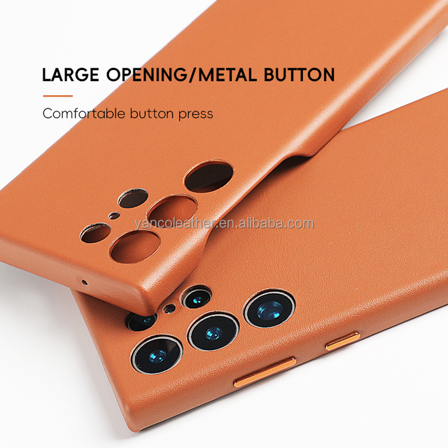 Lightweight Business Style Genuine Leather Phone case Leather case Phone for Samsung Galaxy S25 S26 Ultra 5G