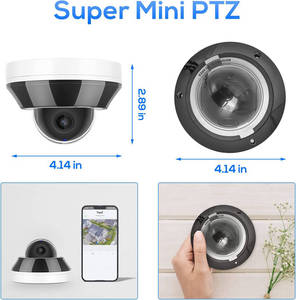 Camera ngoài trời PTZ Dome có động cơ, ống kính <span class=keywords><strong>2.8</strong></span>-8mm, tích hợp micro 6MP, phát hiện người và phương tiện, zoom quang 3X, xoay/nghiêng, hỗ trợ PoE - Product Image 4