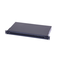 Boîtier de terminaison réseau FTTH, panneau de brassage optique ODF 24 ports SC/LC de type tiroir 1U 19 pouces pour montage en rack