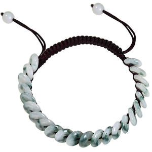 Pulsera de Jade Natural de Myanmar con Flor Flotante y Hebilla PingAn, Tejido de Jade de Alta Calidad, Diseño Original al por Mayor SL107 - Product Image 5