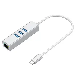 Cabletolink 4-in-1 RJ45 để USB-C 3 để Gigabit Ethernet LAN Network Adapter cho Macbook