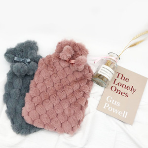 5 sacs chauffe-main 2l en fausse fourrure, étui pour boissons chaudes, amovible, avec longue housse en <span class=keywords><strong>peluche</strong></span>, vente en gros - Product Image 2