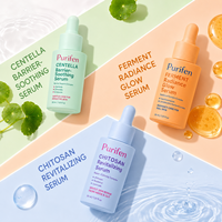 Kit de sérum facial en marque blanche, inspiré des humeurs, hydratant, apaisant, éclaircissant, anti-âge, pour peaux stressées, logo personnalisé