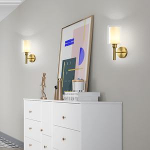 Luz LED de pared de escalera, apliques de pared de cobre, luces con bombillas Led E27, accesorios de iluminación para Baño - Product Image 6