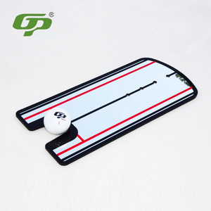 Miroir d'alignement de <span class=keywords><strong>golf</strong></span> personnalisé avec logo, aide à l'entraînement, miroir de putting de <span class=keywords><strong>golf</strong></span> avec lignes rouges, produits de sport de plein air - Product Image 1