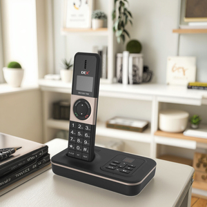 Téléphone numérique sans fil portable Dect à voix HD <span class=keywords><strong>fixe</strong></span> en 16 langues - Product Image 2