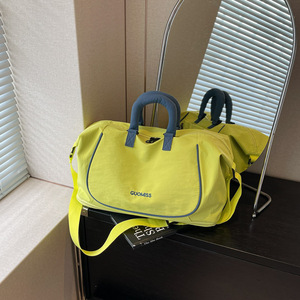 Unisex Lightweight Oxford Waterproof Large Capacity Zipper Adjustable Strap Fashionable Design <b>Roll</b> <b>Bag</b> Travel - Product Image 1