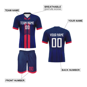 Maillot de football de club personnalisé pour hommes <span class=keywords><strong>Survêtement</strong></span> de football pour hommes Léger Dri-FIT Maillot de football respirant pour l'entraînement de match en équipe - Product Image 2