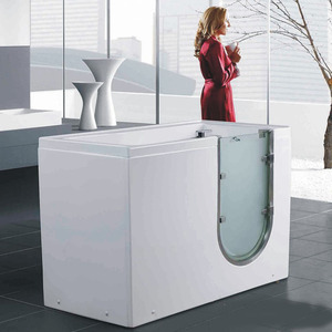 <span class=keywords><strong>Vasca</strong></span> <span class=keywords><strong>da</strong></span> <span class=keywords><strong>Bagno</strong></span> con Apertura Laterale per Anziani, Design Senza Barriere, Seduta con Massaggio, Senza Braccioli, Forma Rettangolare - Product Image 3