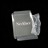 Boîtes d'emballage pour bijoux en plastique PET transparent personnalisées pour colliers et ornements