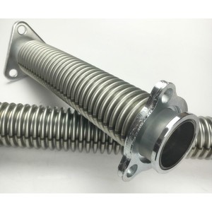 Tuyaux ondulés en acier inoxydable DN40/1,5 pouce pour distributeurs de carburant avec bride triangulaire, différentes tailles disponibles - Product Image 3