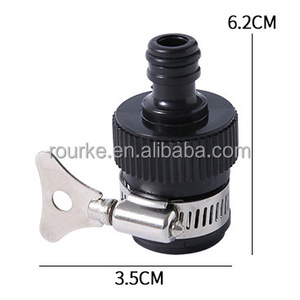 Connecteur universel pour <span class=keywords><strong>robinet</strong></span> de jardin avec collier de serrage réglable en acier inoxydable, <span class=keywords><strong>adaptateur</strong></span> de <span class=keywords><strong>robinet</strong></span> mélangeur pour tuyau <span class=keywords><strong>d</strong></span>'irrigation - Product Image 2