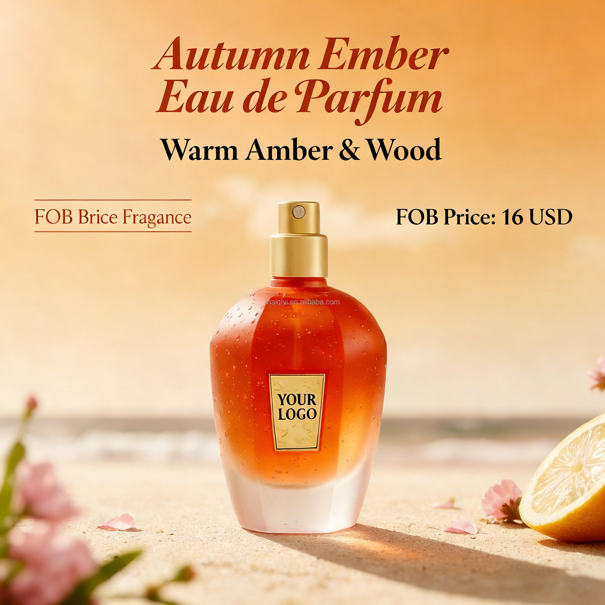 อำพันอบอุ่นและกลิ่นไม้