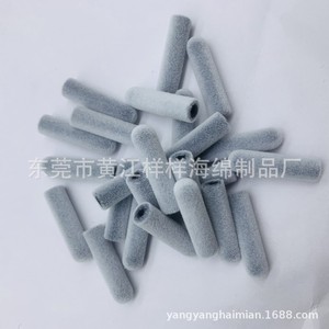 Stylo de nettoyage pour écouteurs Bluetooth en éponge floquée grise, emballage en éponge, matériau PU, densité 38-65 - Product Image 3