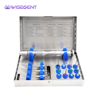 Kit d'extraction de fiches endodontiques Wisedent avec extracteur de fiches dentaires cassées et 3 embouts de travail de tailles différentes pour le traitement des canaux radiculaires
