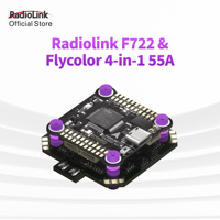 Contrôleur de vol de course Radiolink F722 avec pile ESC 4 en 1 55A, tour de vol Betaflight, firmware BF/INAV pris en charge, drone de course