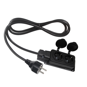 EU 3pin male plug to 3 X EU 3pin female <strong>sockets</strong> European VDE 3 pin Ac <strong>Computer</strong> 3 in 1 3 outlets <strong>Extension</strong> Power <strong>Cord</strong> - Product Image 6