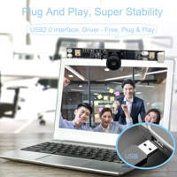 Fabrikpreis 3MP 15fps OV3660 CMOS 1080P HD 120 Grad Weitwinkel UVC WDR Hochgeschwindigkeits-USB-Kameramodul mit Mikrofon und LED