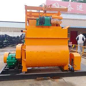 Mezcladora de Concreto Autocargable de Doble Eje JS1000 con Motor Eléctrico Horizontal de Doble Eje para Planta de Fabricación - Product Image 1