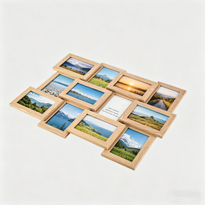 Black White Oak Collage Picture <strong>Frame</strong> Holds 12 Images Wall Hanging Multiple Photos <strong>4</strong> <strong>X</strong> <strong>6</strong> Wooden Collage Aperture Photo <strong>Frames</strong> - Product Image 5