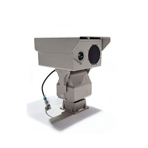 Caméra thermique PTZ longue portée multi-capteurs infrarouge vision nocturne pour la sécurité des frontières et des côtes, étanche IP66, suivi IA - Product Image 3