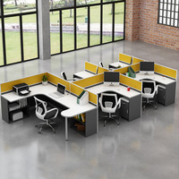 Ventes d'usine Poste de travail de bureau moderne pour 2, 4, 6, 8 personnes, cabine de luxe pour bureau, école, hôpital, bureau à domicile