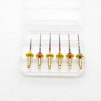 JiNGC Niti Electricity Heat Activated Rainbow SX-F3 Limas Endodónticas Rotatorias Instrumentos Dentales para Tratamiento Endodóntico Odontología
