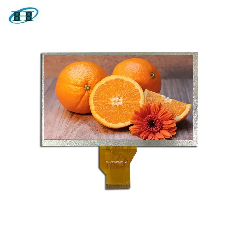 HXJ 7" TN 50 Pin 800x480 RGB Tft Color Display 7 Inch TFT LCD Display Module With or Without Touch Panel