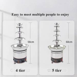 Meilleur <span class=keywords><strong>prix</strong></span> - <span class=keywords><strong>Fontaine</strong></span> à <span class=keywords><strong>chocolat</strong></span> en acier inoxydable 304 de grande taille / <span class=keywords><strong>Fontaine</strong></span> à <span class=keywords><strong>chocolat</strong></span> à 4 niveaux pour les fournitures d'hôtels et de restaurants - Product Image 6