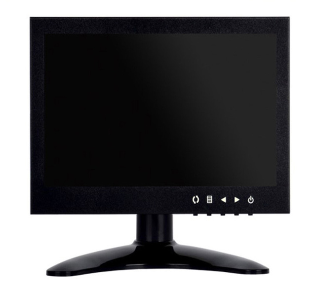 Wall Mount 10 Inch Security CCTV Camera Display Monitor 1024x768 Square Screen 75Hz for VGA BNC AV USB for Desktop