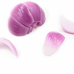 Tranche d'oignon artificielle réaliste en PVC, accessoire de photographie pour Halloween, décoration de maison, cuisine et fête - Product Image 2