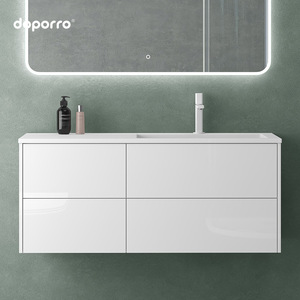 <span class=keywords><strong>Mobile</strong></span> <span class=keywords><strong>Bagno</strong></span> Sospeso Modulare Doporro Tedesco in Pietra Artificiale con Finitura Lucida e Design Divisibile - Product Image 5