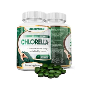 Superaliments compléments alimentaires probiotiques pour la santé nutritionnelle 250mg 500mg comprimés de chlorelle biologique