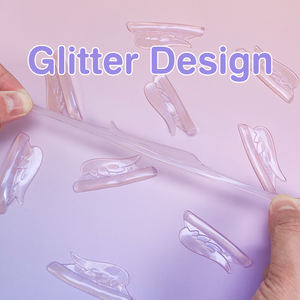 LiBeauty Coussinets de levage de cils scintillants Tiges permanentes de cils de salon Boucliers semi-transparents de levage de cils de marque privé<span class=keywords><strong>e</strong></span> personnalisés - Product Image 3